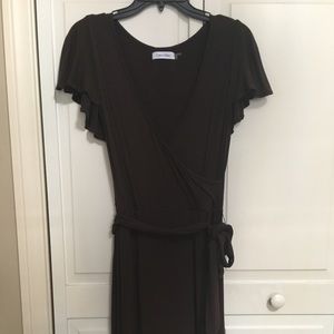 Chocolate brown Calvin Klein dress